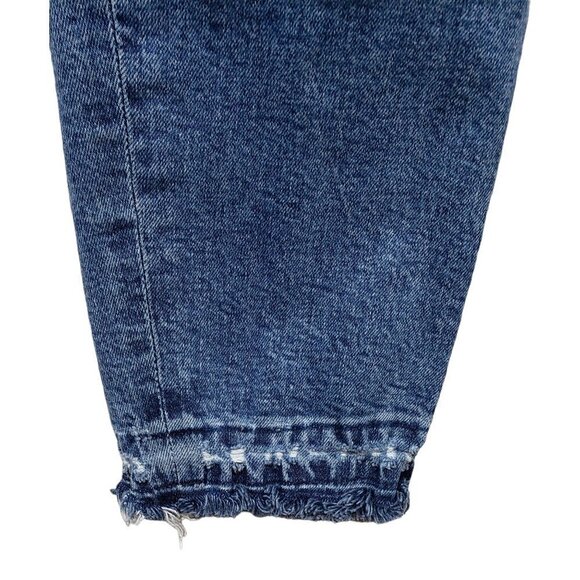 AGOLDE Lara Jeans SZ 29 8 Skinny Badlands Low Rise Distressed Raw Hem Cropped - Picture 10 of 13